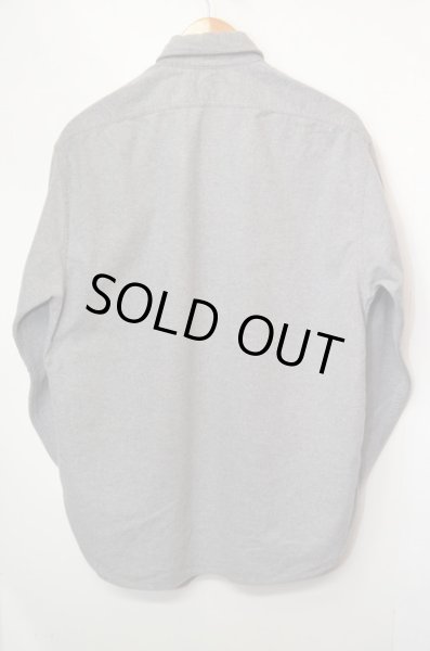 画像2: 80's REI フランネルシャツ "単色グレー" (2)