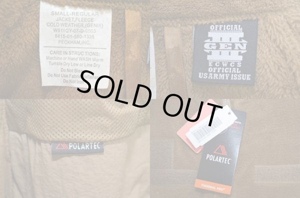 画像3: ECWCS GENIII POLARTEC フリースジャケット DEADSTOCK ?コヨーテ" (3)