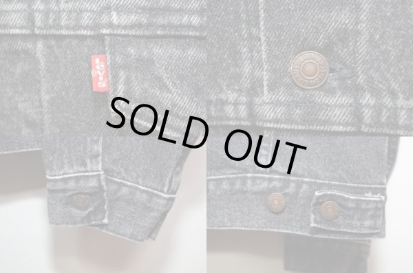 画像4: 80's Levi's 70507-4858 ブラックデニムジャケット (4)