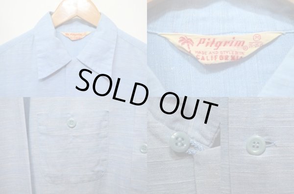 画像3: 50's PILGRIM オープンカラーシャツ "カスリ柄" (3)
