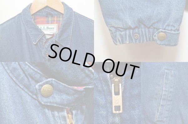 画像4: 90's L.L.Bean チンスト付きデニムスウィングトップ "USA製" (4)