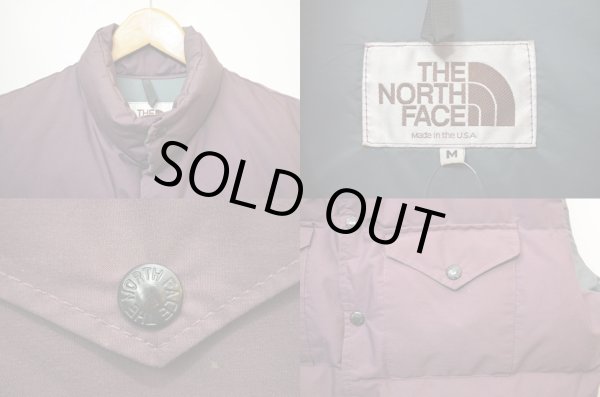 画像3: 80's NORTH FACE ダウンベスト "茶タグ・黒ラッカーボタン" (3)