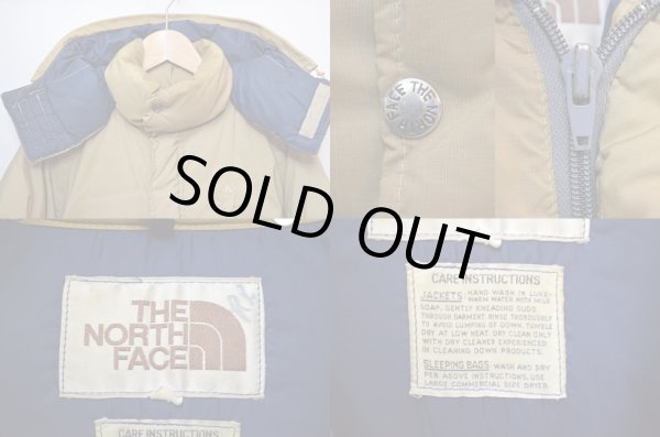画像3: 70's NORTH FACE 茶タグ セローダウンジャケット "フード付き" (3)