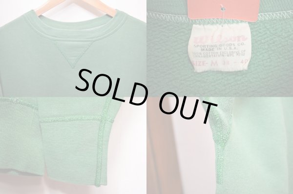 画像3: 60's Willson 前V スウェット "レアカラー" (3)