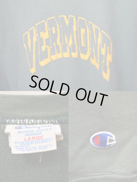画像3: 80's Champion リバースウィーブスウェット "VERMONT" (3)
