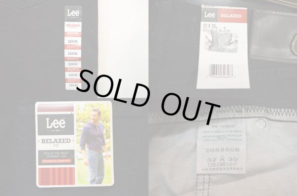 画像4: 日本未発売 Lee 5ポケットデニムパンツ "RELAXED FIT" DOUBLE BLACK (4)