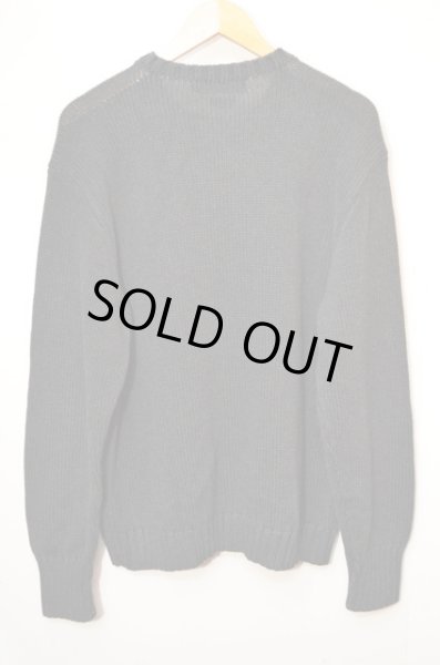 画像2: 90's POLO Ralph Lauren 星条旗柄コットンセーター “BLACK” (2)