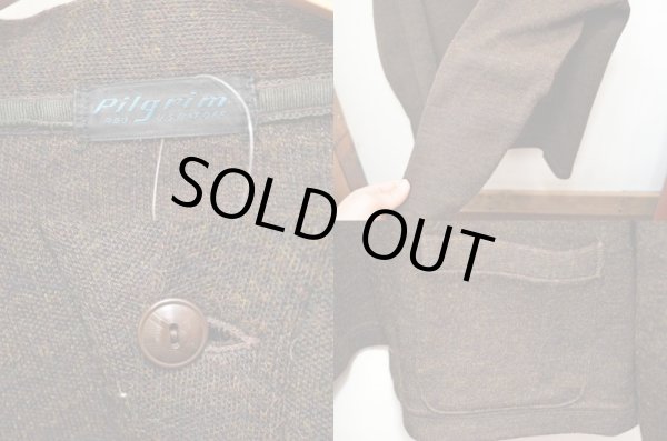 画像3: 40's Pilgrim ワークカーディガン エルボーパッチ付き “BIGSIZE” (3)