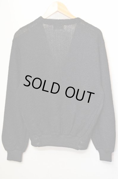 画像2: 60's Moh Paca by DADSON モヘアカーディガン "BLACK" (2)