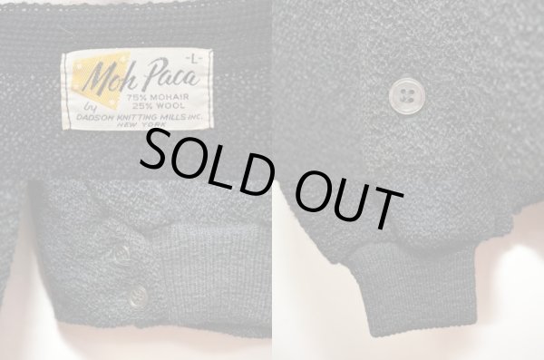 画像3: 60's Moh Paca by DADSON モヘアカーディガン "BLACK" (3)