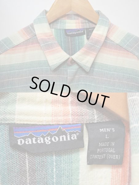 画像3: 90's Patagonia ネルシャツ "サ二ーストライプ柄" (3)
