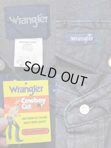 画像3: 90's Wrangler デニムウエスタンシャツ "DEADSTOCK" (3)