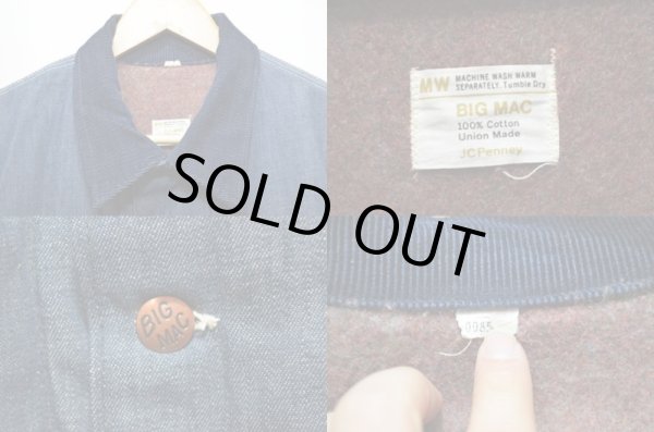 画像3: 70's BIGMAC ブランケット付き デニムカバーオール "真紺" (3)