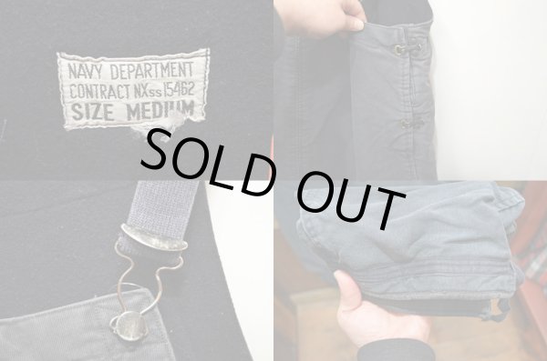 画像3: 40's US.NAVY WWII ブルーデッキパンツ “フック” (3)