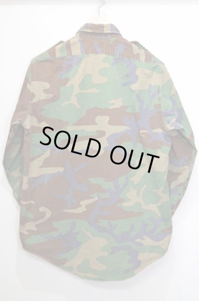 画像2: 80's L.L.BEAN ウッドランドカモ柄シャツ (2)