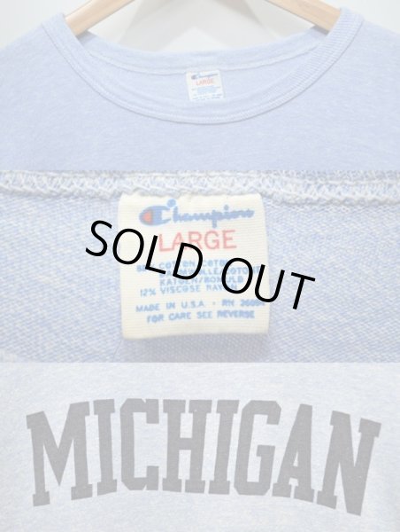 画像3: 80's Champion 88/12 Tシャツ “青杢・MICHIGAN” (3)