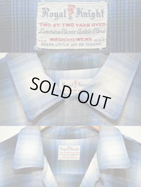 画像3: 60's Royal Knight レーヨンシャツ “オンブレ” (3)