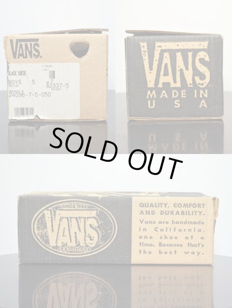 画像3: 90's VANS プリムソール ブラックスウェード "DEADSTOCK" (3)