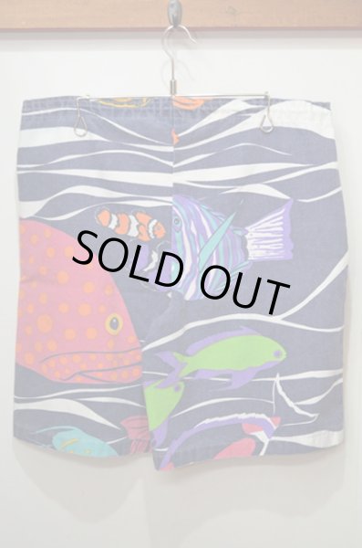 画像2: 90's MICHIGAN RAG 総柄ショーツ “USA製” (2)