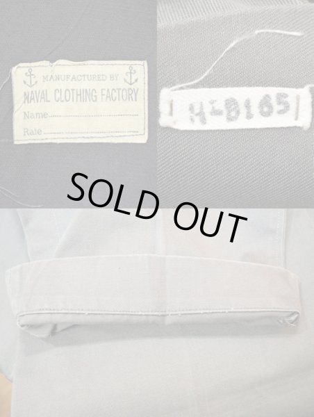 画像3: 40's US NAVY オフィサーズチノ "GRAY" (3)