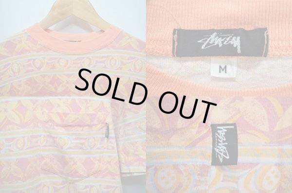 画像3: 80's Stussy 総柄ポケット付き Tシャツ (3)