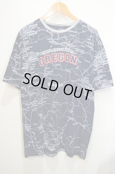 画像1: 90's 総柄 プリントTシャツ “OREGON” (1)