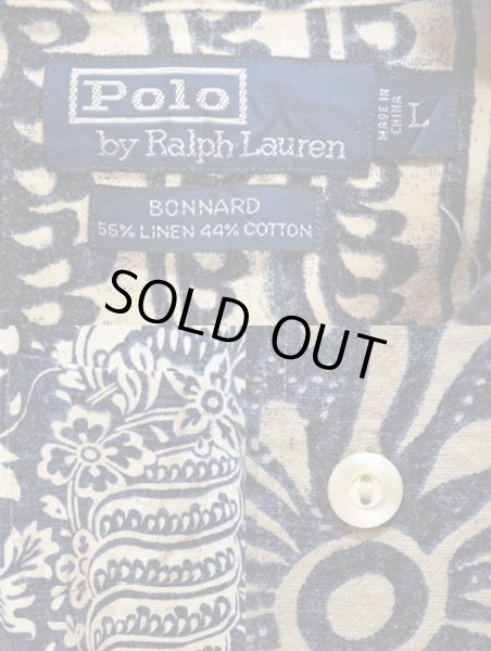 画像3: 90's Polo Ralph Lauren ハワイアンシャツ "コットンリネン" (3)