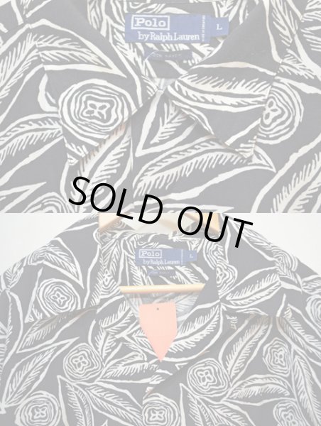 画像4: 90's Polo Ralph Lauren レーヨンハワイアンシャツ (4)