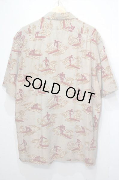 画像2: 90's POLO Ralph Lauren 総柄コットンハワイアンシャツ (2)