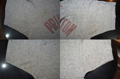 画像1: 80's Champion 88/12 染み込みプリントTシャツ “PRINCETON”