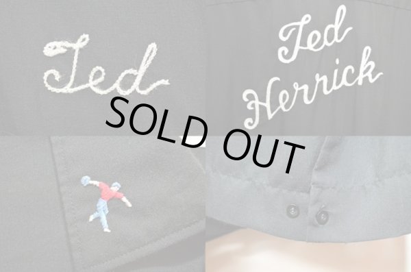 画像4: 60's King Louie S/S ボーリングシャツ “BLACK” (4)