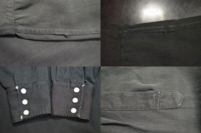 画像1: 50's Levi's ショートホーン ウエスタンシャツ “BLACK”