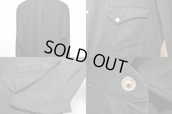 画像4: 50's Levi's ショートホーン ウエスタンシャツ “BLACK” (4)