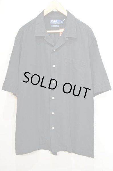 画像1: 90's Polo Ralph Lauren シルク混紡オープンカラーシャツ (1)