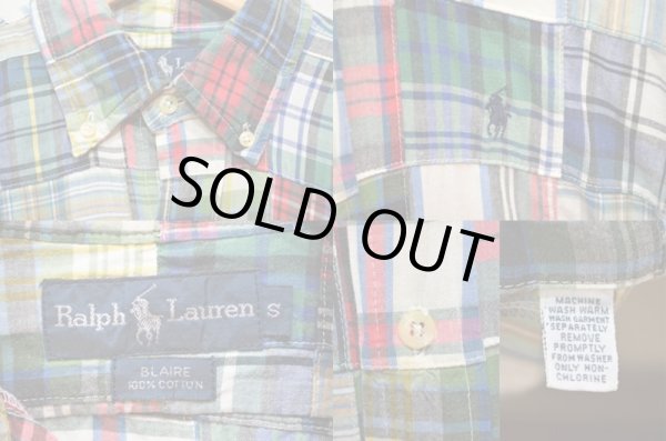 画像3: 90's Polo Ralph Lauren パッチワークシャツ (3)