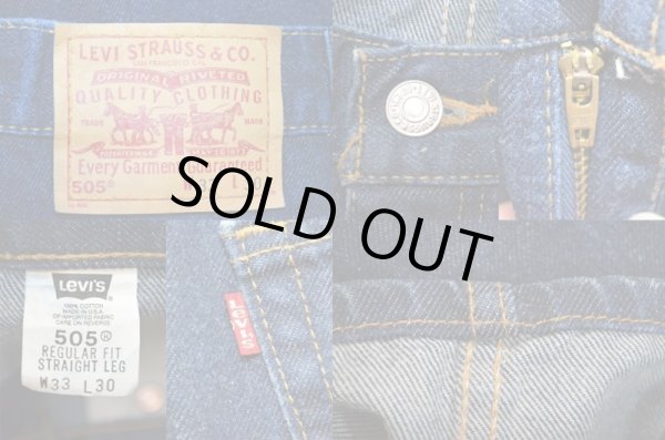 画像3: 90's Levi's 505 デニムパンツ “濃紺” (3)