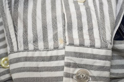 画像1: 90's Polo Ralph Lauren ストライプ柄ワークシャツ "USA製"