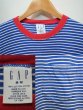 画像3: 90's GAP USA製 ボーダー柄ポケット付きTシャツ "青×白" (3)