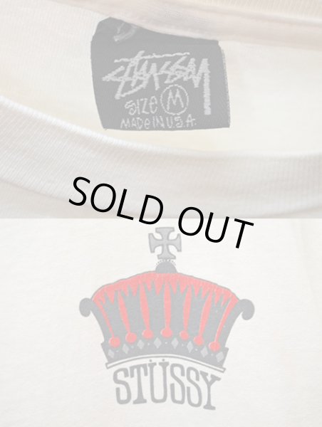 画像3: 80's STUSSY プリントTシャツ "クラウン" (3)