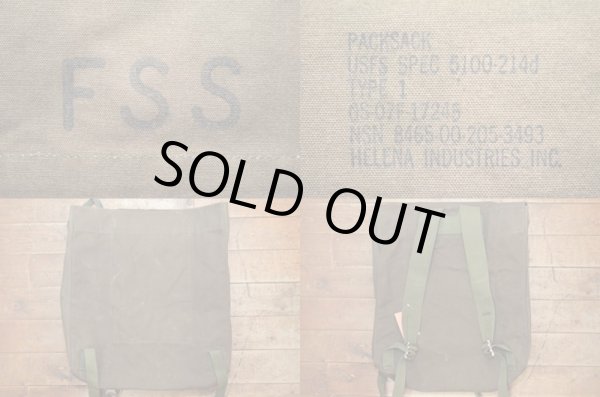 00's US FOREST SERVICE キャンバスバックパック - used&vintage