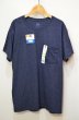 画像1: 日本未発売 Fruit of the loom ポケット付きTシャツ "Indigo Heather" (1)