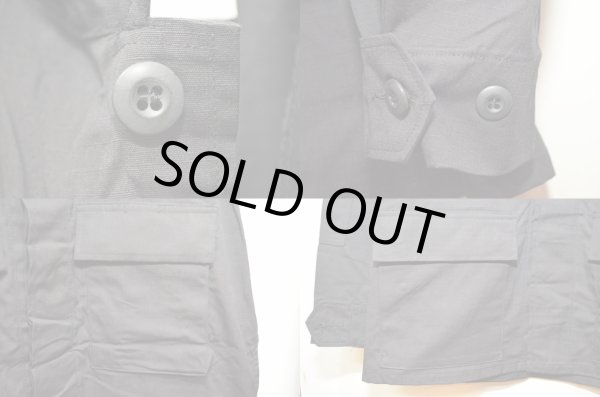 画像4: 97's US.ARMY BDU ジャケット BLACK357 / S-R "DEADSTOCK" (4)