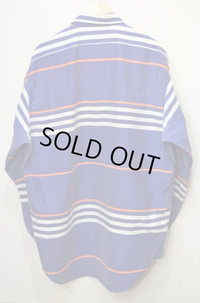 激安ブランド Polo 90's Ralph  ボーダーワークシャツ Lauren トップス