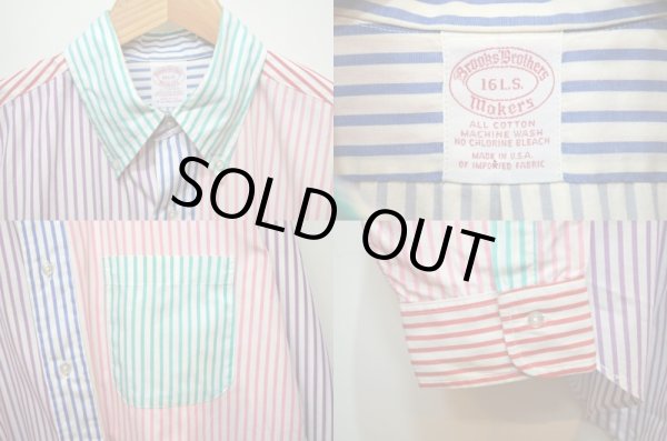 画像3: 90's Brooks Brothers ボタンダウンシャツ "クレイジーパターン" (3)
