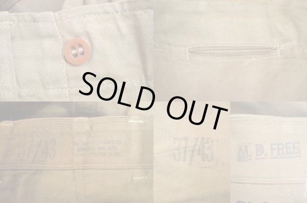 画像3: 40's USMC COTTON KHAKI TORAUSERS "DEADSTOCK" (3)