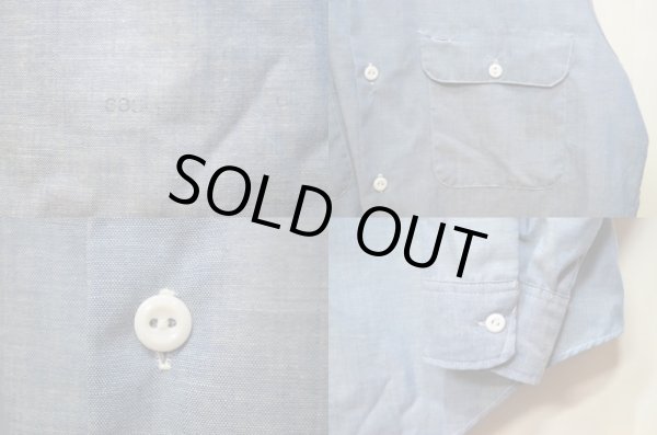 画像4: 70's BIGMAC シャンブレーシャツ "NON WASH" (4)