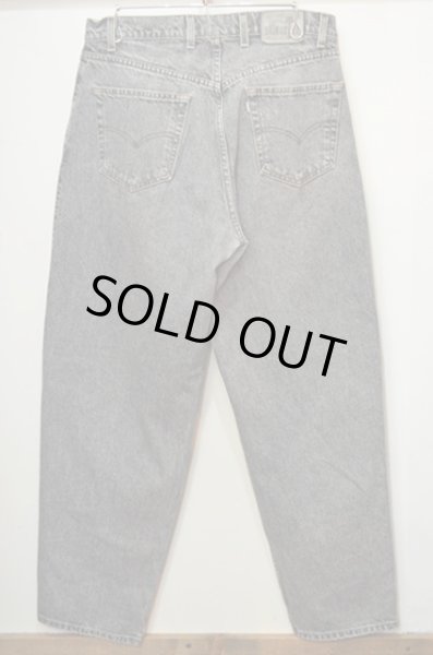 画像2: 90-00's Levi's SilverTab ブラックデニムバギーパンツ (2)