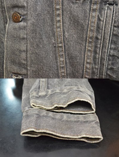 画像1: 80's Levi's 70506 ブラックデニムジャケット