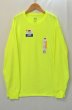 画像1: 日本未発売 Fruit of the loom L/S Tシャツ “NEON YELLOW” (1)