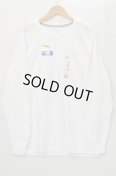 画像1: 日本未発売 Fruit of the loom L/S Tシャツ “WHITE” (1)